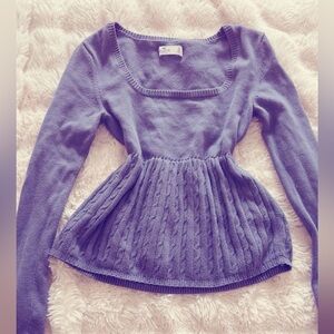 Hollister Women's Sweater in Soft Purple